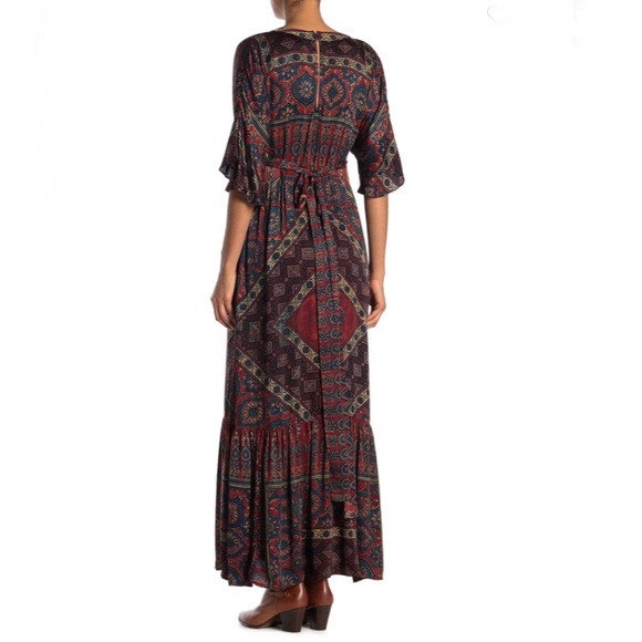 Frye Border Print Maxi Dress - NWT! - Picture 2 of 4